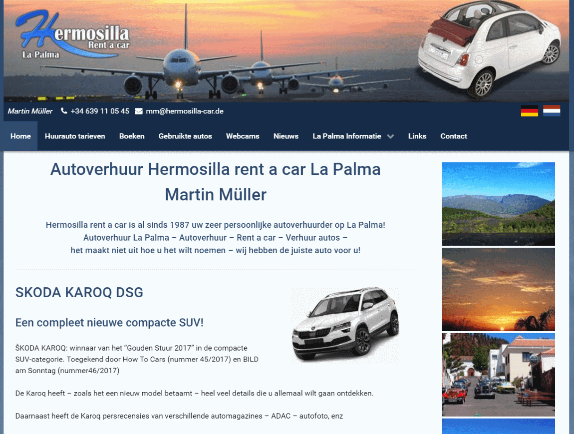 Autoverhuur Hermosilla rent a car La Palma